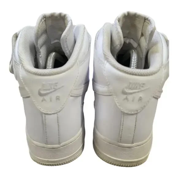 Nike Air Force 1 Mid '07 Men’s Size 9 White Leather Sneakers 315123-111 Vietnam